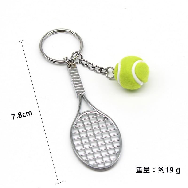 COSTOYFUN Mini Cute Soccer Keychain Bowling Tennis Baseball Keychain for Men Women Boys Girls Gift - Image 3